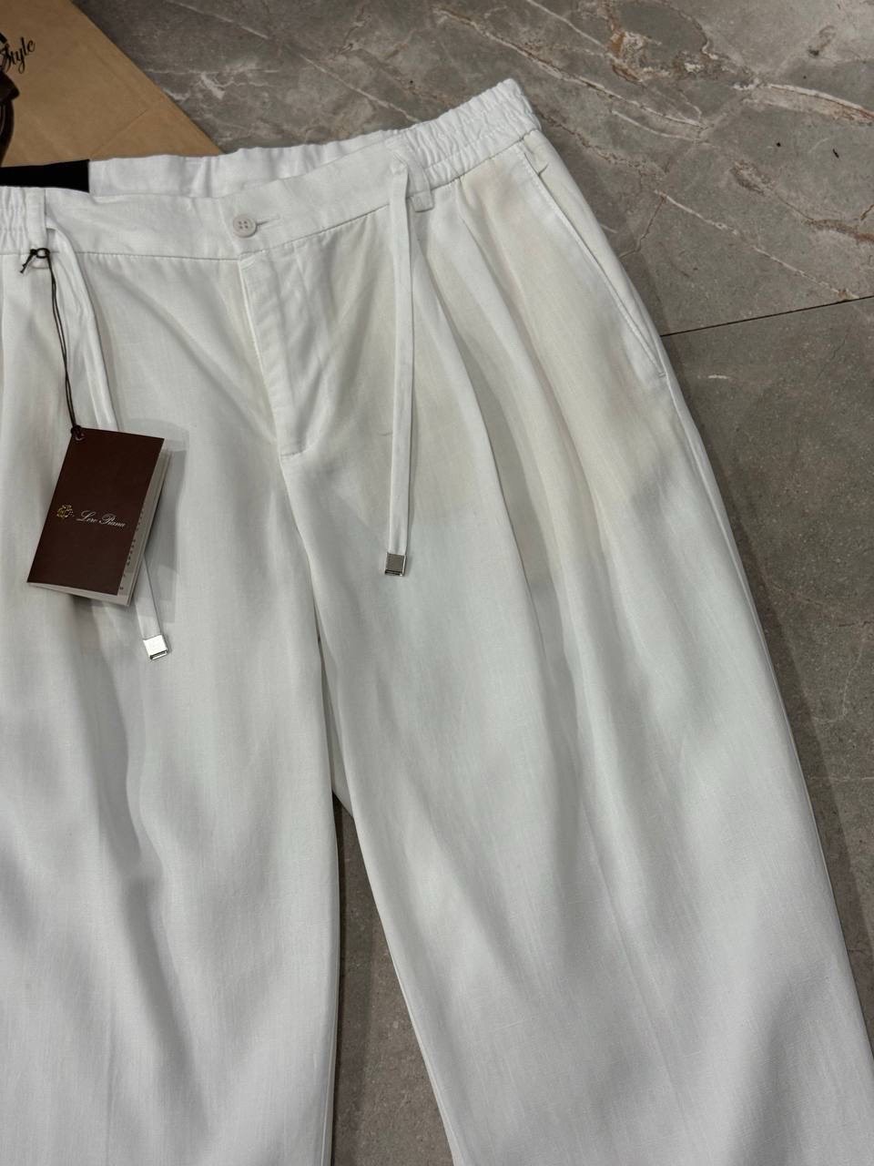 Льняные штаны Loro Piana — фото 9