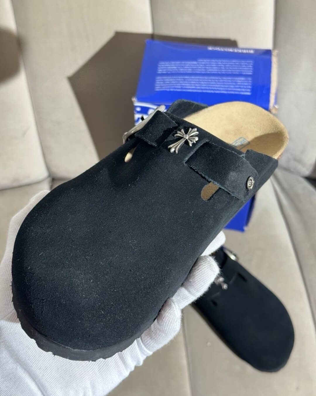 Сабо Birkenstock x Chrome Hearts — изображение 8