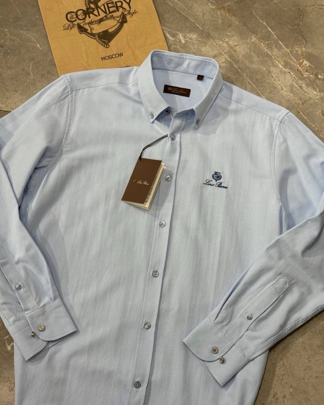 Льняная рубашка Loro Piana — изображение 8