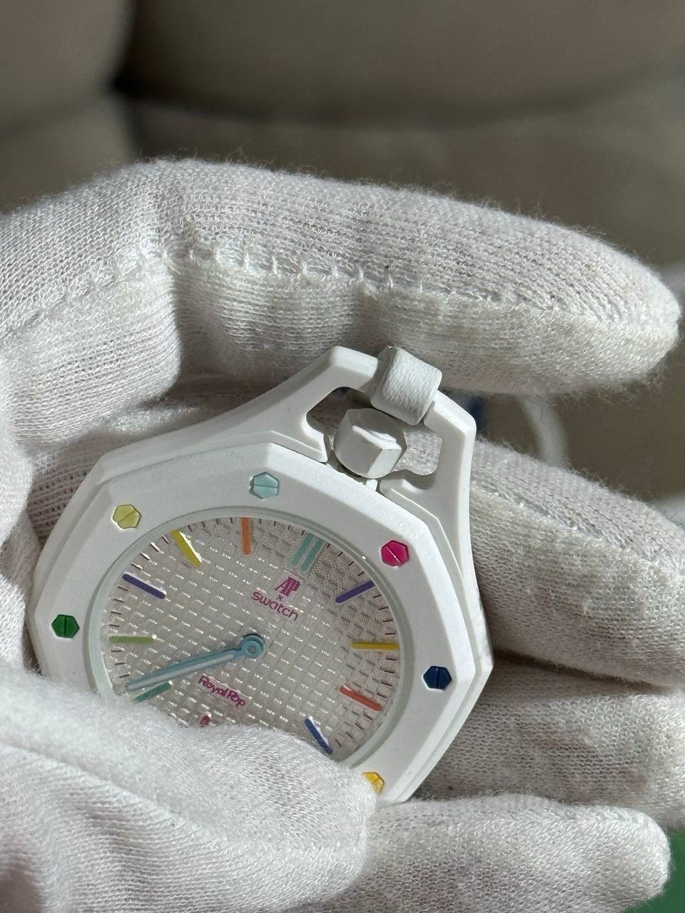 Часы Audemars Piguet x Swatch Royal Pop Huit Blanc — фото 6