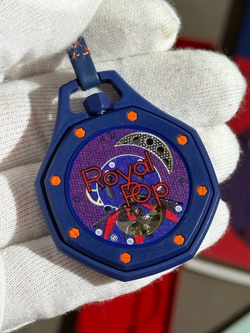 Часы Audemars Piguet x Swatch Royal Pop Orenji Hachi — фото 8