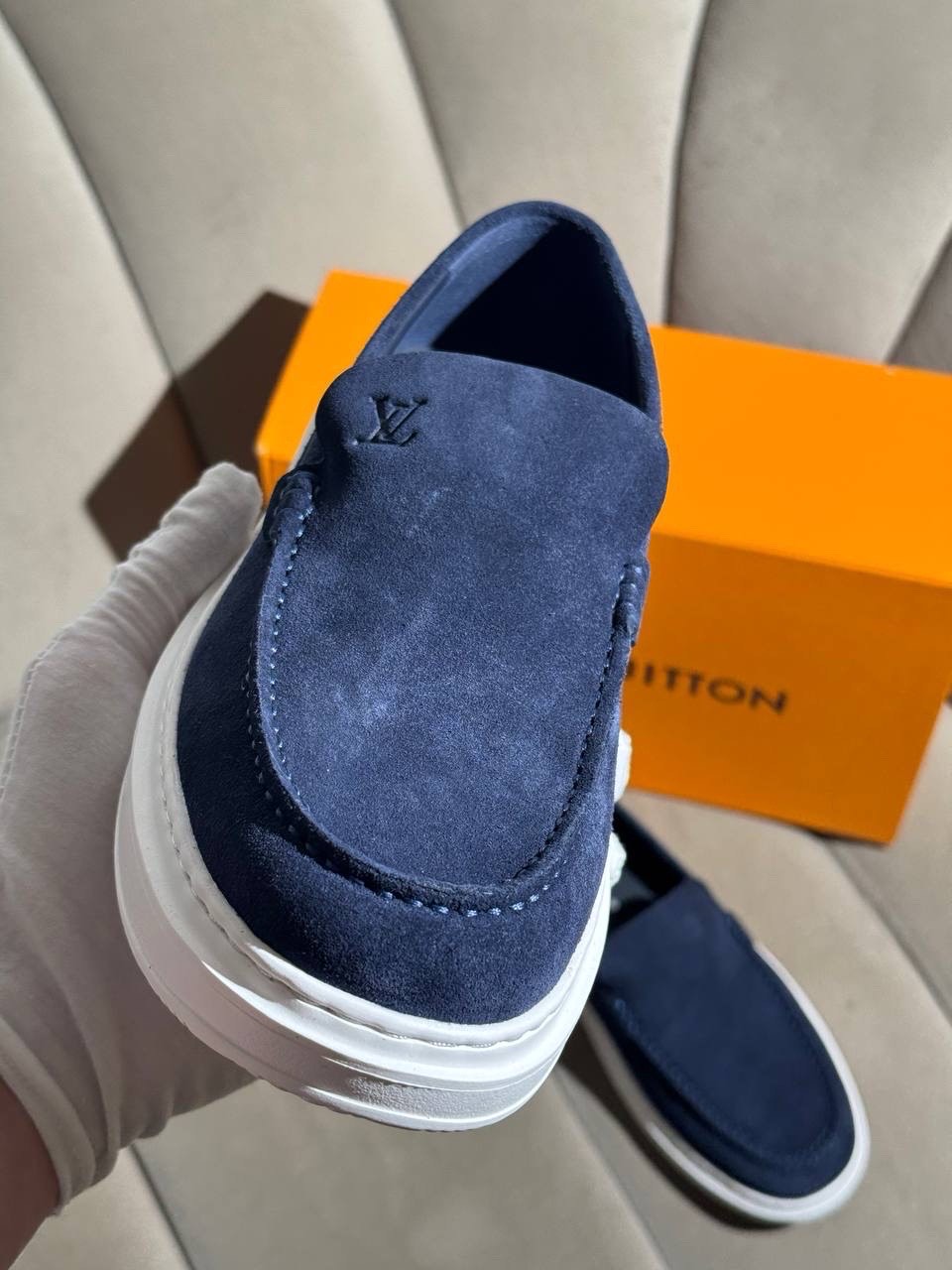 Лоферы Louis Vuitton Blue — фото 9