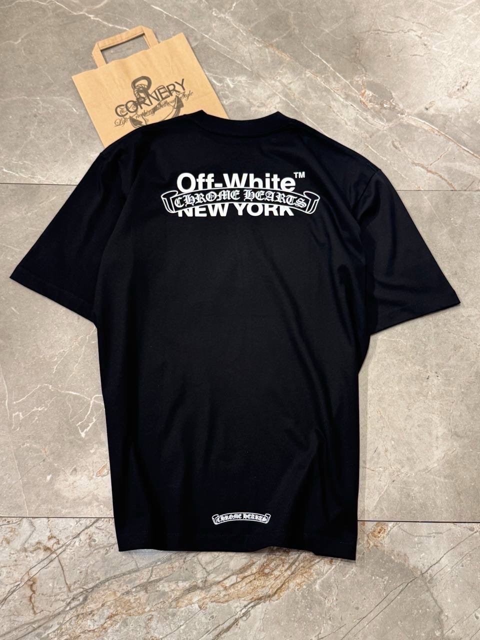Футболка Off White x Chrome Hearts — фото 3