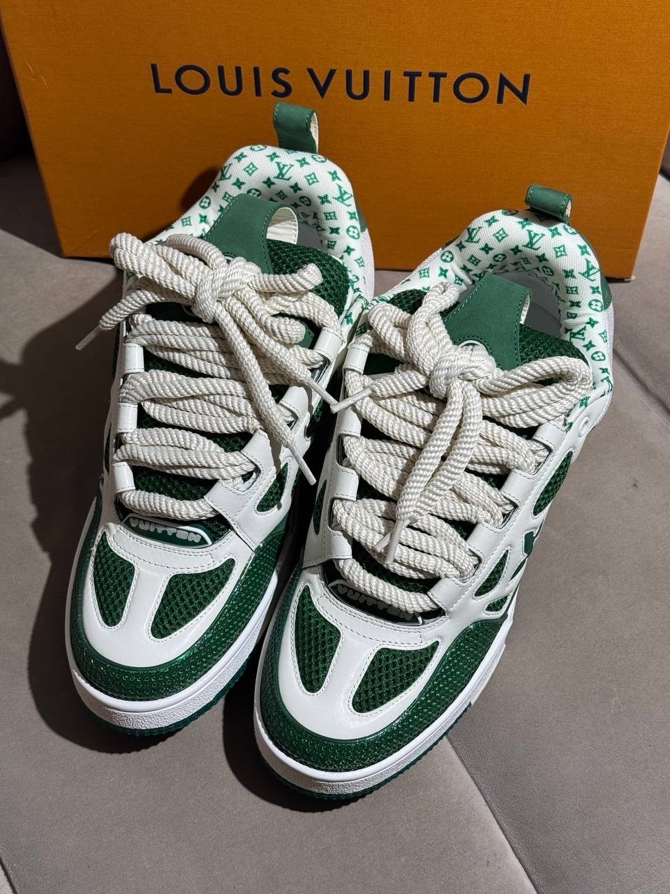 Кроссовки Louis Vuitton Sk8 Green — фото 9