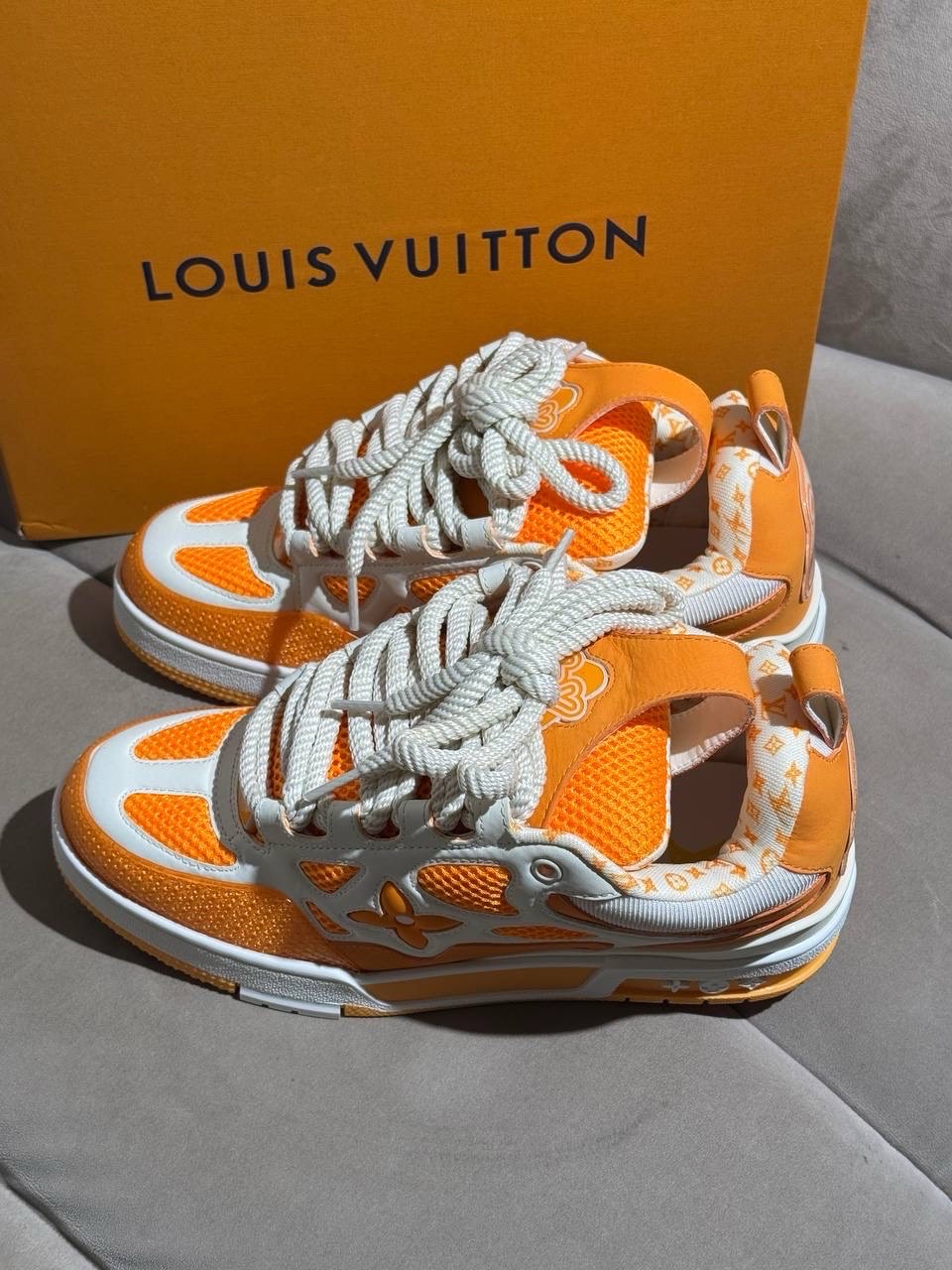 Кроссовки Louis Vuitton Sk8 Orange — фото 4