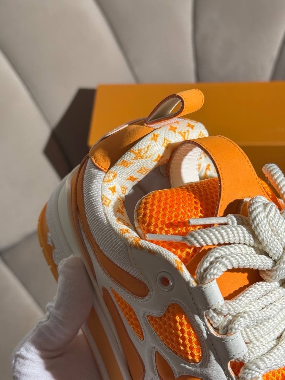 Кроссовки Louis Vuitton Sk8 Orange — фото 8