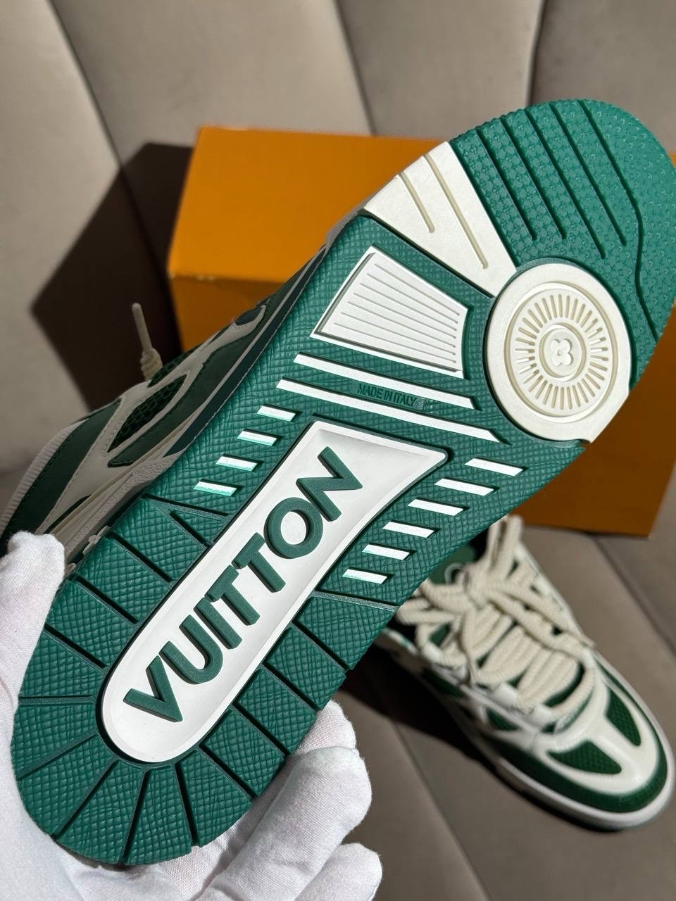Кроссовки Louis Vuitton Sk8 Green — фото 7