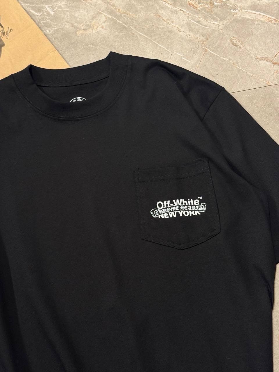 Футболка Off White x Chrome Hearts — фото 4