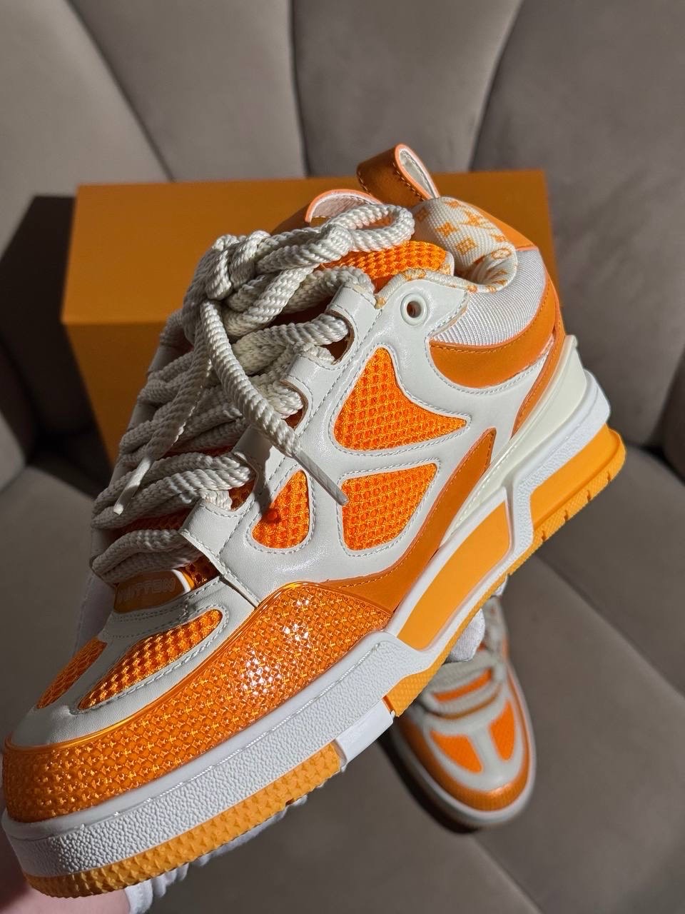Кроссовки Louis Vuitton Sk8 Orange — фото 7