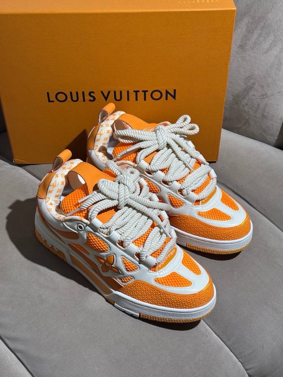 Кроссовки Louis Vuitton Sk8 Orange — фото 1
