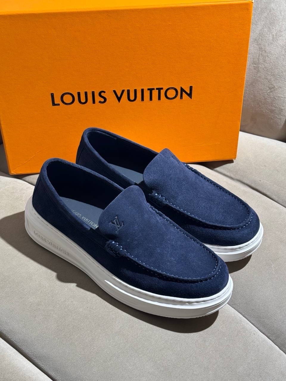 Лоферы Louis Vuitton Blue — фото 1