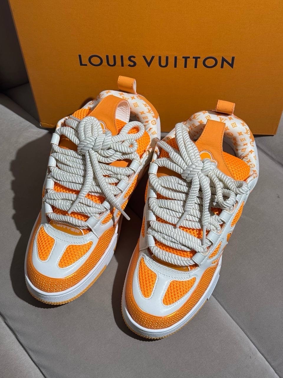 Кроссовки Louis Vuitton Sk8 Orange — фото 6