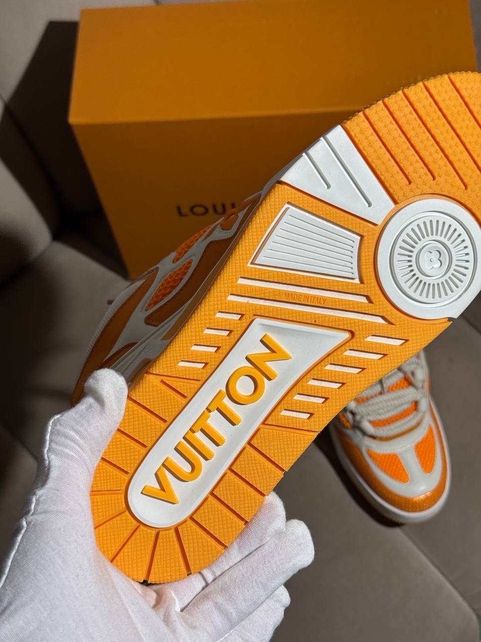 Кроссовки Louis Vuitton Sk8 Orange — фото 9