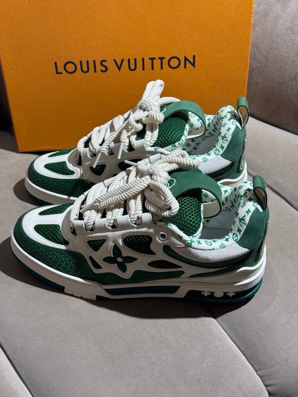 Кроссовки Louis Vuitton Sk8 Green — фото 4