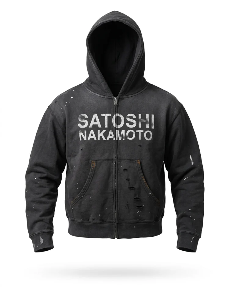 Zip-худи Satoshi Nakamoto — фото 4